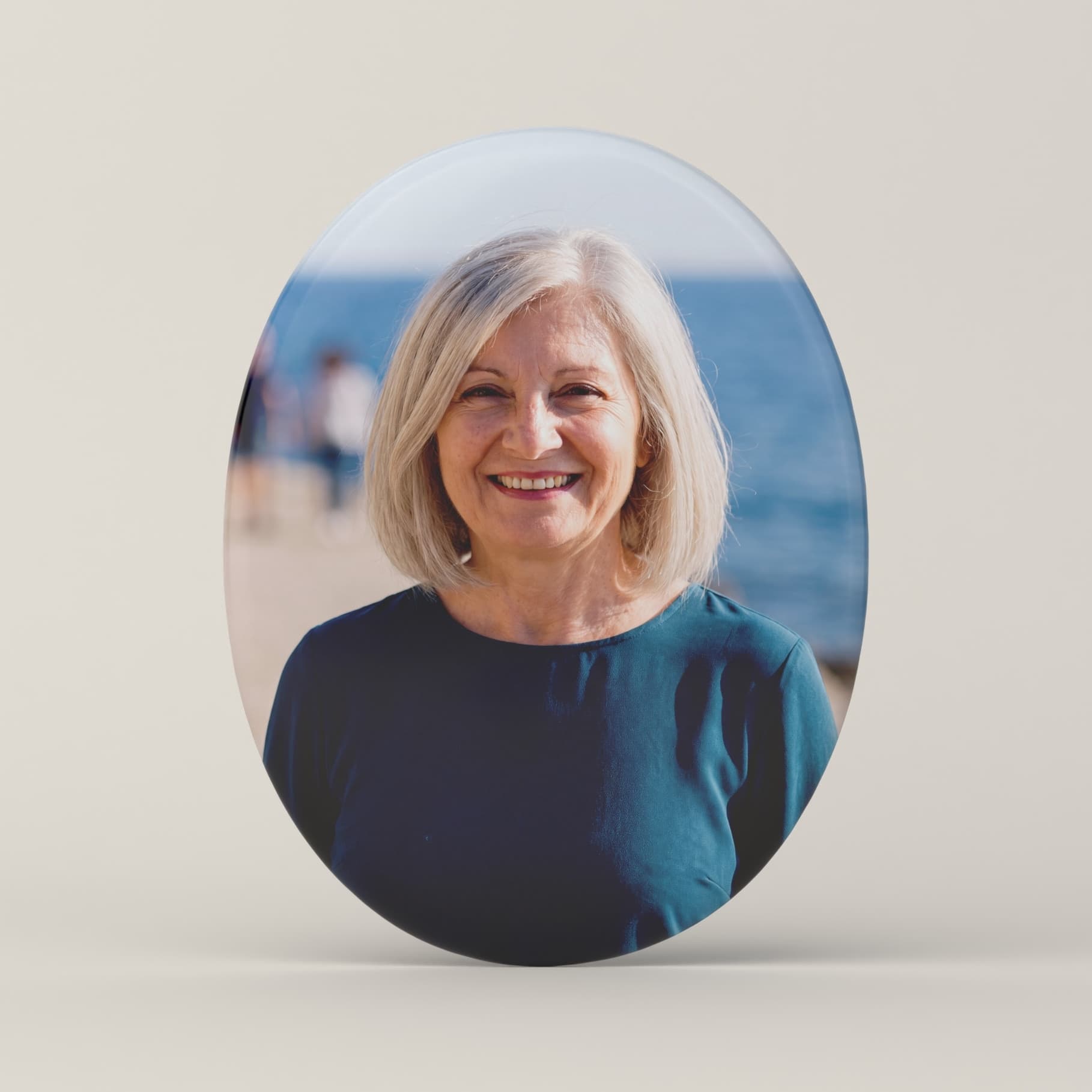 Fotoceramica per lapidi personalizzata - Ovale